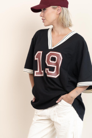 Copenhagen Muse |  Oversized baseball shirt Adia | black | Picture 8