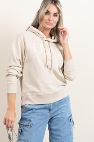 Copenhagen Muse |  Hoodie with logo Rocco | beige | Picture 6