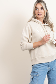 Copenhagen Muse |  Hoodie with logo Rocco | beige | Picture 7