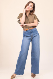 Copenhagen Muse :  Openworked blouse Molly | green - img3