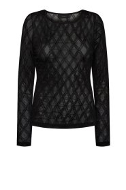 Copenhagen Muse |  Lace stretch top Hanna | Black | Picture 1