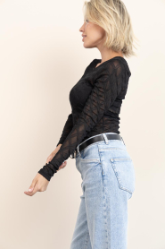 Copenhagen Muse |  Lace stretch top Hanna | Black | Picture 7