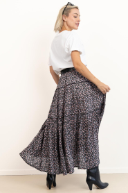 Lollys Laundry |  Maxi skirt with print Sunset | blue | Picture 8