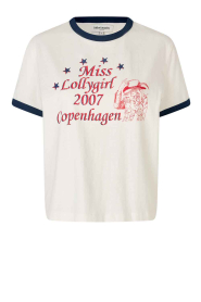 Lollys Laundry |  T-shirt with print Miss Cowgirl | white | Picture 1