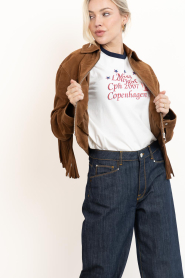 Lollys Laundry |  T-shirt with print Miss Cowgirl | white | Picture 2