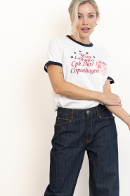 Lollys Laundry |  T-shirt with print Miss Cowgirl | white | Picture 4