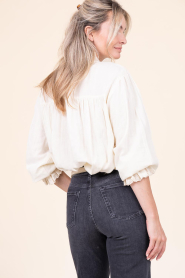 Lollys Laundry |  Top with embroidery details Gemma | natural | Picture 8