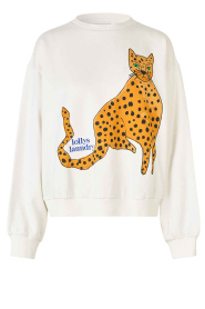 Lollys Laundry |  Sweater with print Sydney | white | Picture 1