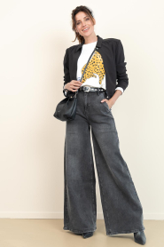 Lollys Laundry |  Sweater with print Sydney | white | Picture 3