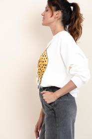 Lollys Laundry |  Sweater with print Sydney | white | Picture 7