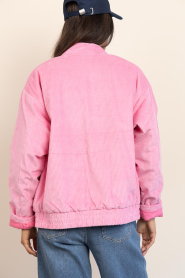 Lollys Laundry |  Corduroy bomber jacket Hawaii | pink | Picture 8