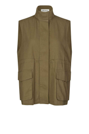 Lollys Laundry |  Canvas waistcoat Ami | dark green | Picture 1