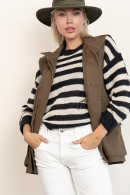 Lollys Laundry |  Canvas waistcoat Ami | dark green | Picture 2