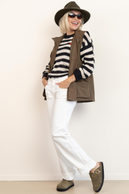 Lollys Laundry |  Canvas waistcoat Ami | dark green | Picture 3