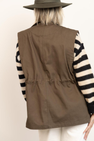 Lollys Laundry |  Canvas waistcoat Ami | dark green | Picture 8