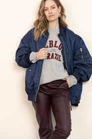 Lollys Laundry |  Oversized bomber jacket Lila | blue | Picture 5