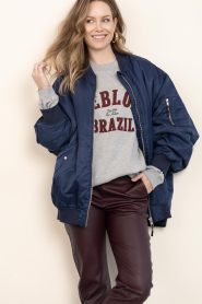 Lollys Laundry |  Oversized bomber jacket Lila | blue | Picture 6