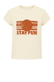 ba&sh |  T-shirt with print Reese | natural | Picture 1