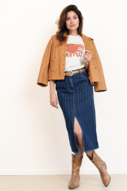 ba&sh |  T-shirt with print Reese | natural | Picture 3