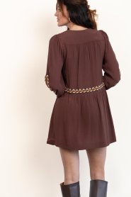 ba&sh |  Viscose mini dress Tay | brown | Picture 7