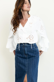 ba&sh |  Top with openwork details Omar | natural | Picture 4