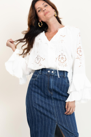 ba&sh |  Top with openwork details Omar | natural | Picture 6