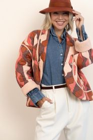 ba&sh |  Padded jacket Trincy | burgundy | Picture 2