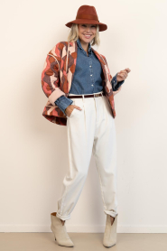 ba&sh |  Padded jacket Trincy | burgundy | Picture 3