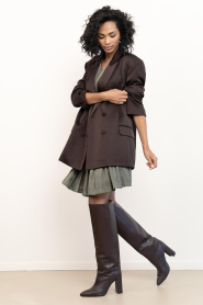 ba&sh |  Satin mini dress Cyrilia | green | Picture 3