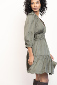 ba&sh |  Satin mini dress Cyrilia | green | Picture 6