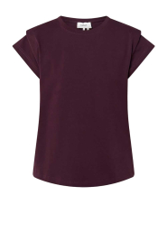 ba&sh |  T-shirt Pio | burgundy | Picture 1