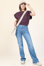 ba&sh |  T-shirt Pio | burgundy | Picture 3