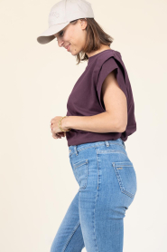 ba&sh |  T-shirt Pio | burgundy | Picture 5