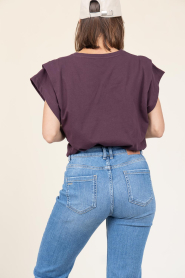 ba&sh |  T-shirt Pio | burgundy | Picture 6
