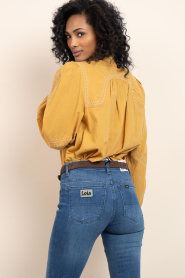 ba&sh |  Blouse with embroidery Jaky | yellow | Picture 9