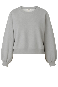 Club L'avenir |  Sweater with balloon sleeves Sayeh | Grijs | Picture 1