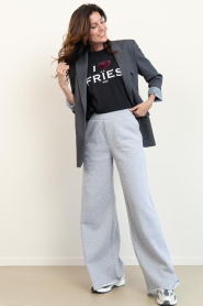 Club L'avenir |  Wide leg joggers Shela | grijs | Picture 3