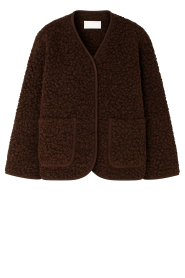 Club L'avenir |  Teddy jacket Athena | bruin | Picture 1