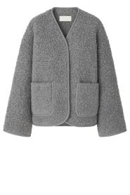 Club L'avenir |  Teddy jacket Athena | grey | Picture 1