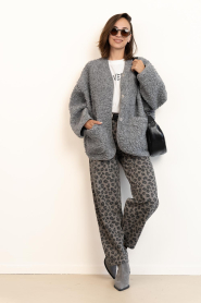 Club L'avenir |  Teddy jacket Athena | grey | Picture 9