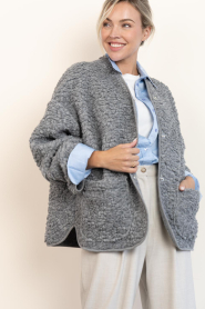 Club L'avenir |  Teddy jacket Athena | grey | Picture 2