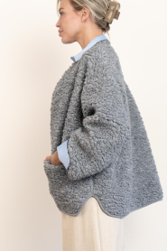 Club L'avenir |  Teddy jacket Athena | grey | Picture 6