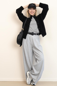Club L'avenir |  Soft cardigan Lee | black | Picture 4
