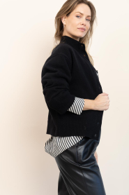 Club L'avenir |  Soft cardigan Lee | black | Picture 7