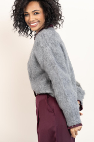 Club L'avenir |  Brushed mohair mix sweater Emery | grey | Picture 8