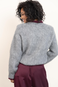 Club L'avenir |  Brushed mohair mix sweater Emery | grey | Picture 9