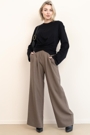 Club L'avenir |  Wrap top Syf | zwart | Picture 3