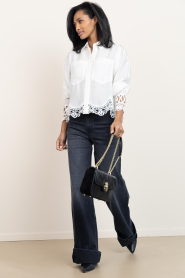 Lois Jeans | High waist straight leg jeans Palazzo L34 | donkergrijs | Afbeelding 4