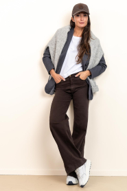 Lois Jeans |  High waist wide leg jeans Palazzo L34 | brown | Picture 3