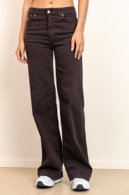 Lois Jeans |  High waist wide leg jeans Palazzo L34 | brown | Picture 5